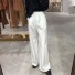 Dámské kalhoty dlouhé bílá