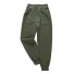 Dámské kalhoty s gumou na nohavicích armádní zelená