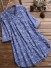 Dámske košeľové šaty P691 modrá