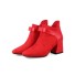 Dámské kotníkové boty A647 červená