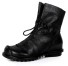 Dámské kotníkové boty z umělé kůže J2370 černá