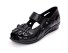 Dámske kožené sandále A691 čierna