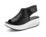 Dámske kožené sandále A692 čierna