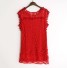Dámske krajkové šaty J1730 červená