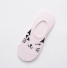 Dámské krátké ponožky - Kočky A721 růžová