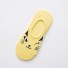 Dámske krátke ponožky - Mačky A721 žltá