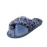 Dámské leopardí pantofle modrá