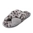 Dámské leopardí pantofle šedá