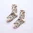 Dámské leopardí ponožky béžova