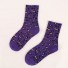 Dámské leopardí ponožky fialová