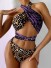 Dámske leopardie bikiny P1023 fialová