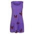 Dámske letné šaty s motýľmi fialová