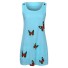 Dámske letné šaty s motýľmi modrá