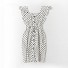 Dámské mini šaty s puntíky bílá