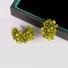 Dámske náušnice s kvetinami G471 olivová