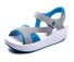 Dámské páskové sandály na suchý zip modrá