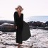 Dámske plážové šaty P1037 čierna