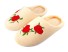 Dámske plyšové papuče s potlačou ruží béžová