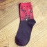 Dámske ponožky na Halloween červená
