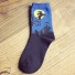 Dámske ponožky na Halloween modrá