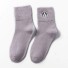 Dámské ponožky s buldočky šedá