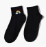 Dámske ponožky s dúhou čierna