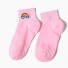 Dámske ponožky s dúhou ružová
