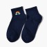Dámske ponožky s dúhou tmavo modrá