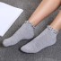 Dámske ponožky s hviezdami sivá