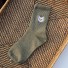 Dámské ponožky s kočičkami armádní zelená