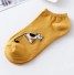 Dámské ponožky s kočičkami žlutá