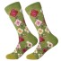Dámske ponožky s kvetinami 4