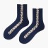 Dámské ponožky s leopardím pruhem tmavě modrá