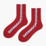 Dámske ponožky s leopardím pruhom červená
