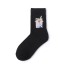 Dámské ponožky s malými obrázky černá