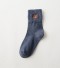 Dámské ponožky s medvídky tmavě modrá