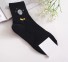 Dámske ponožky s motívmi slnečnej sústavy čierna