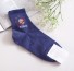 Dámske ponožky s motívmi slnečnej sústavy modrá