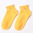 Dámské ponožky s psíky žlutá
