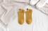 Dámske ponožky s vtipnou výšivkou žltá