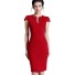 Dámské pouzdrové šaty A2769 červená