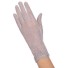 Dámske priesvitné rukavice s čipkou svetlo sivá
