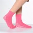 Dámske prstové termoregulačné ponožky tmavo ružová