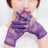 Dámske rukavice krajkové fialová