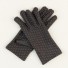 Dámske rukavice s bodkami čierna