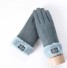 Dámské rukavice s kožíškem J2840 modrá