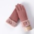 Dámské rukavice s kožíškem J2840 růžová