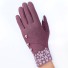 Dámské rukavice se zajímavými detaily J2834 tmavě růžová