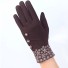 Dámske rukavice so zaujímavými detailmi J2834 hnedá
