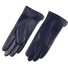 Dámske rukavice z pravej kože J824 tmavo modrá